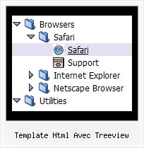 Template Html Avec Treeview Tree Windows Xp Style Menu