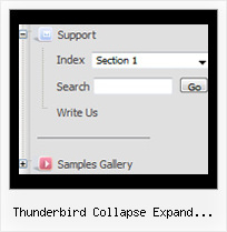 Thunderbird Collapse Expand Folder Tree Shortcut Menu Tree Horizontal Styles
