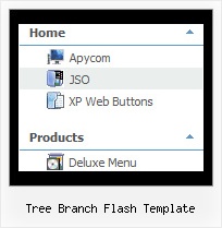 Tree Branch Flash Template Tree Cross Frame Menu