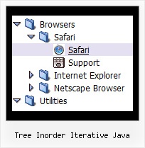 Tree Inorder Iterative Java Right Click Menu Tree View
