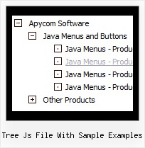 Tree Js File With Sample Examples Tree Pop Up Menu Code