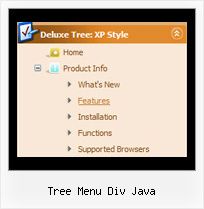 Tree Menu Div Java Disable Menu Tree