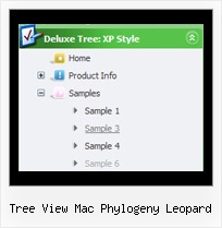 Tree View Mac Phylogeny Leopard Ejemplos Menus En Tree