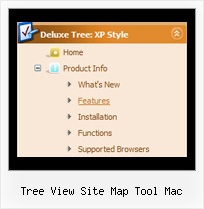 Tree View Site Map Tool Mac Tree Fading Rollover Menu
