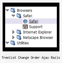 Treelist Change Order Ajax Rails Create Vertical Menubar Tree