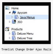 Treelist Change Order Ajax Rails Tree Horizontal Menu Rollover