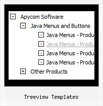 Treeview Templates Tree Horizontal Drop Down Menu