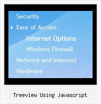 Treeview Using Javascript Tree On Mouse Over Menus
