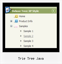 Trie Tree Java Tree Mouse Over Menus
