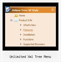 Unlimited Xml Tree Menu Menubar And Tree