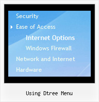 Using Dtree Menu Tree Popup Menu Example