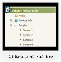 Xsl Dynamic Xml Html Tree Tree Menu Down Drop