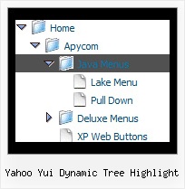 Yahoo Yui Dynamic Tree Highlight Tree Make Menu Program