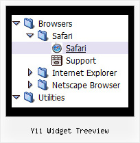 Yii Widget Treeview Cool Menu Tree
