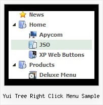 Yui Tree Right Click Menu Sample Tree Vertical Expandable Menu