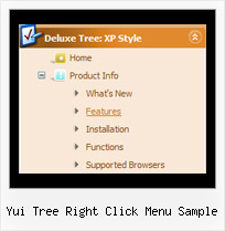 Yui Tree Right Click Menu Sample Tree Flat Dropdown