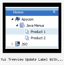 Yui Treeview Update Label With Icon Tree For Menu