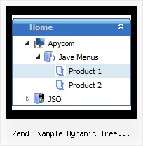 Zend Example Dynamic Tree Categories Tree Scroll Vertical Frame