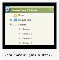 Zend Example Dynamic Tree Categories Templates Menu Tree