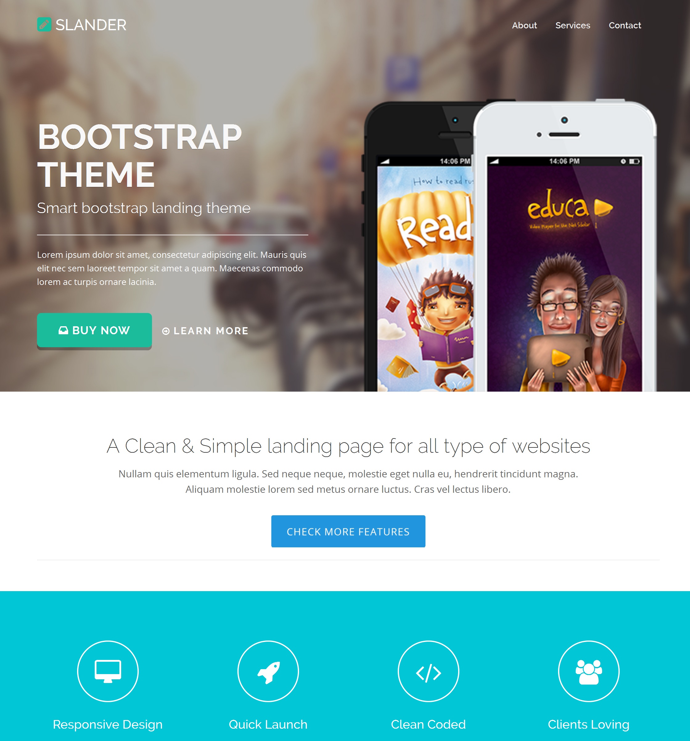 CSS3 Bootstrap Website Theme