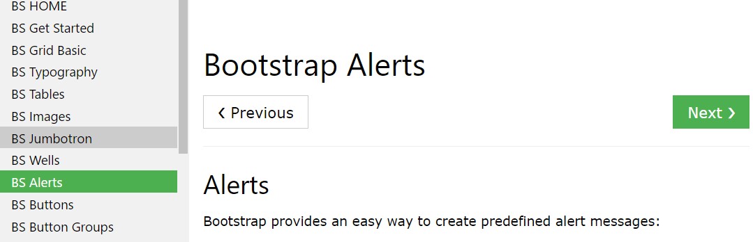 Bootstrap alert tutorial