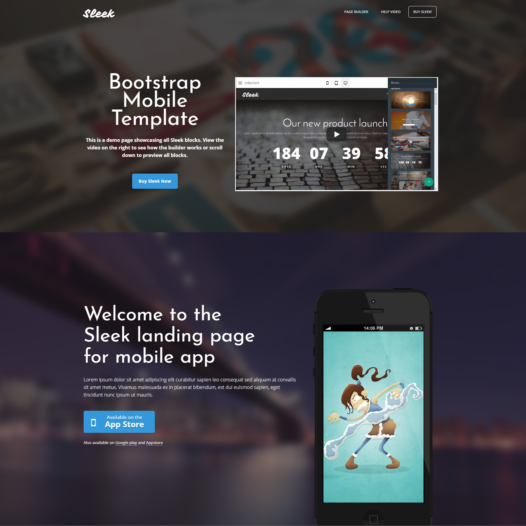 Free Download Bootstrap Mobile Themes