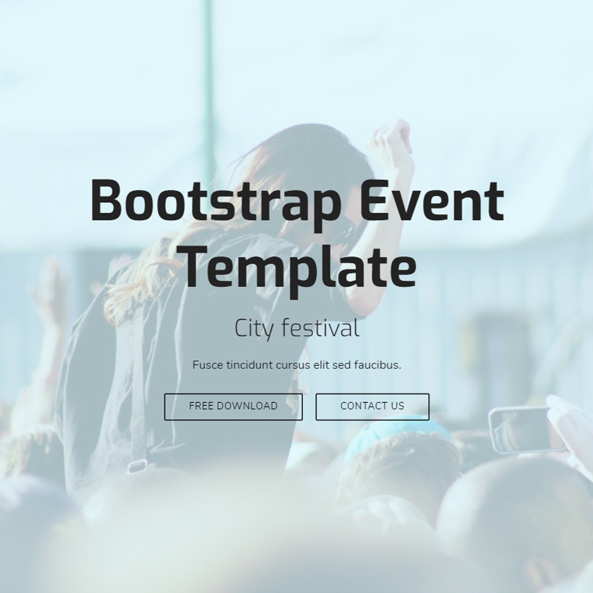 Responsive Bootstrap Event Themes