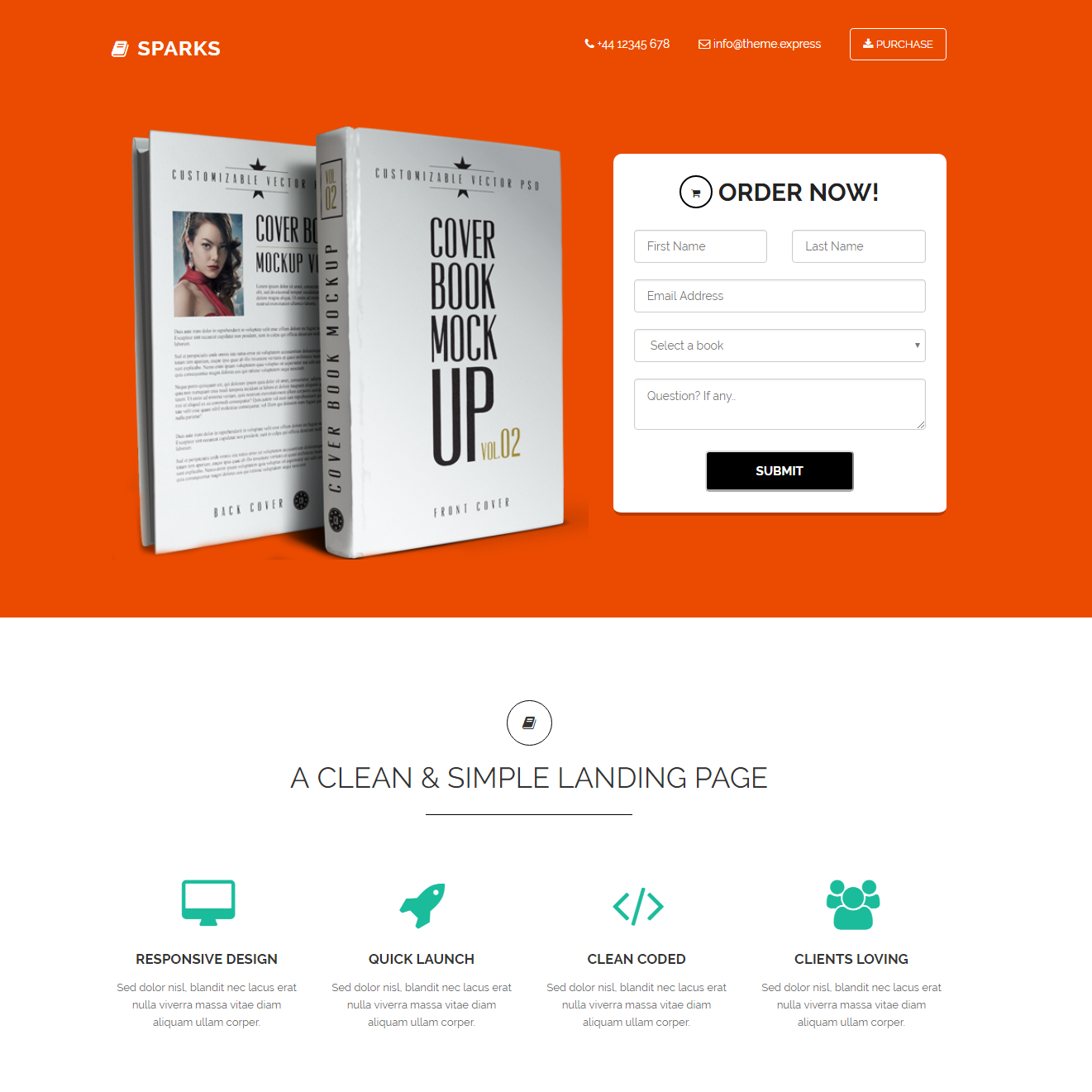 Free Download Bootstrap Sparks Templates