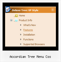 Accordian Tree Menu Css Html Menu Tree Mouseover