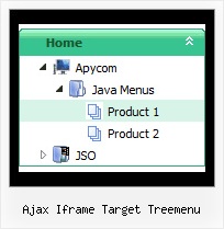 Ajax Iframe Target Treemenu Tree Vertical Scroll Menu