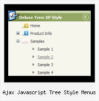 Ajax Javascript Tree Style Menus Tree Toolbar Horizontal Menu