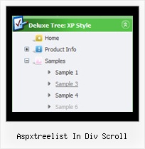 Aspxtreelist In Div Scroll Tree Popup Men