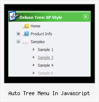 Auto Tree Menu In Javascript Html Tree Slide Menu