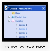 Avl Tree Java Applet Source Tree Collapse Menu