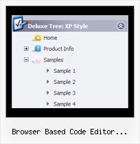 Browser Based Code Editor Javascript Tree Example For Menu Tree