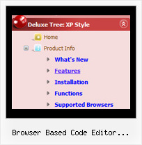 Browser Based Code Editor Javascript Tree Tree Menubar Hide