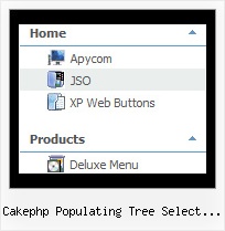 Cakephp Populating Tree Select Boxes Menu Submenu Tree