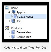 Code Navigation Tree For Css Menu Tree Down