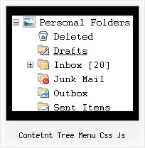 Contetnt Tree Menu Css Js Tree Pull Pop Down Menu