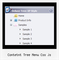 Contetnt Tree Menu Css Js Menu Tree Windows
