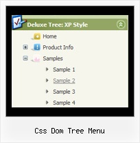 Css Dom Tree Menu Tree Pop Up Menus