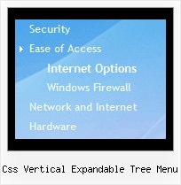 Css Vertical Expandable Tree Menu Tree Mouse Over