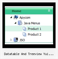 Datatable And Treeview Yui Together Tree Horizontal Cascading Menus