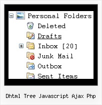 Dhtml Tree Javascript Ajax Php Tree Mouse Over Menu