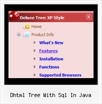 Dhtml Tree With Sql In Java Tree For Horizontal Menu