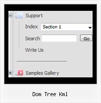 Dom Tree Kml Trees Scrolling Menu Bar