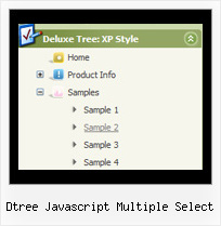 Dtree Javascript Multiple Select Tree Horizontal Menu Rollover