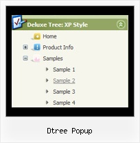 Dtree Popup Submenu Vertical Tree
