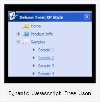 Dynamic Javascript Tree Json Creating Tree Menubar