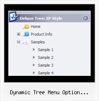 Dynamic Tree Menu Option Selection Form Mouse Over Menu Tree